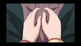 Rub him through his pants!