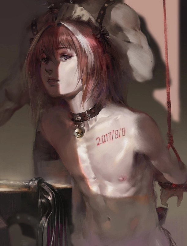 After having your way with his body, you decide to put him up for sale. What better way to turn a profit from your victory?