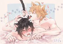 Grab his tail and lick his ear