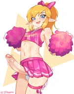 Crossdressing cheerleader!