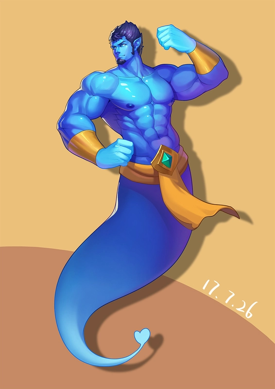  With what looks like pure luck, the adventurer has found one of your two genie lamps in your realm. Which one did he find, the benevolent or the mischievous? 