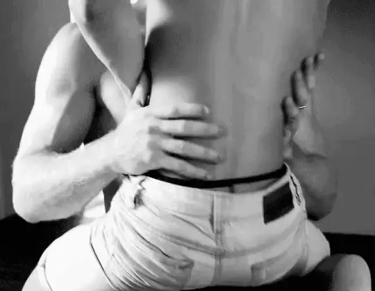 Slide a hand in his underwear 