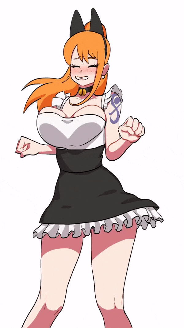 You put on some cat ears and swing your body back and forth! His eyes cannot stop looking at your dancing boobs!