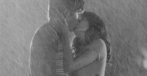 Kissing in the rain