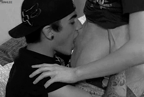 Take your lips downwards 