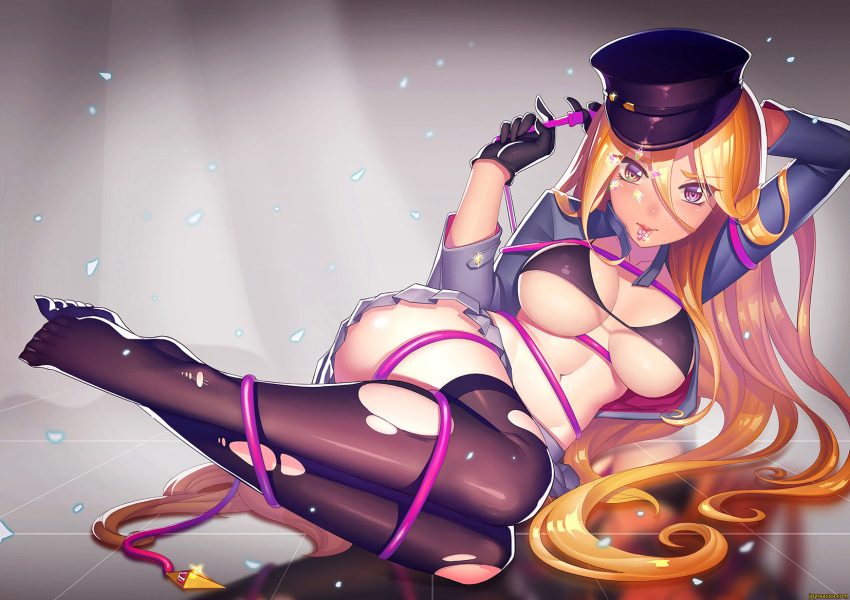 You are so ready to show him who's boss around, here... at least that's what you were thinking right until you stumbled into some conveniently placed strands. Now all you can do is struggle in vain, possibly arousing your opponent.

