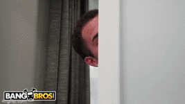 You wait for her outside the bathroom