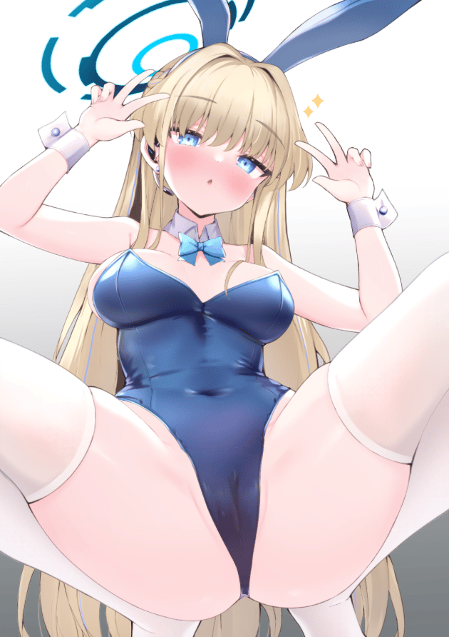 Pose in your bunny outfit