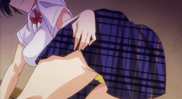 Tease by showing panties