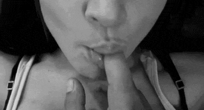Suck on his finger