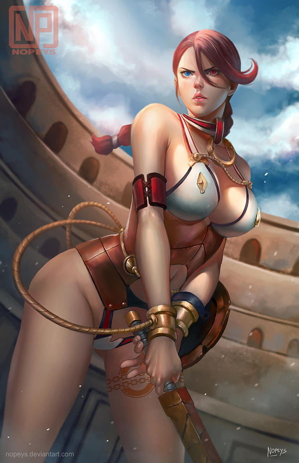 As the adventurer comes into an open chamber underground, they step right into an arena. The cheers and jeers of the crowd erupt almost at the same time as they set foot into it, as the lowlife now knows that the event is about to start.
