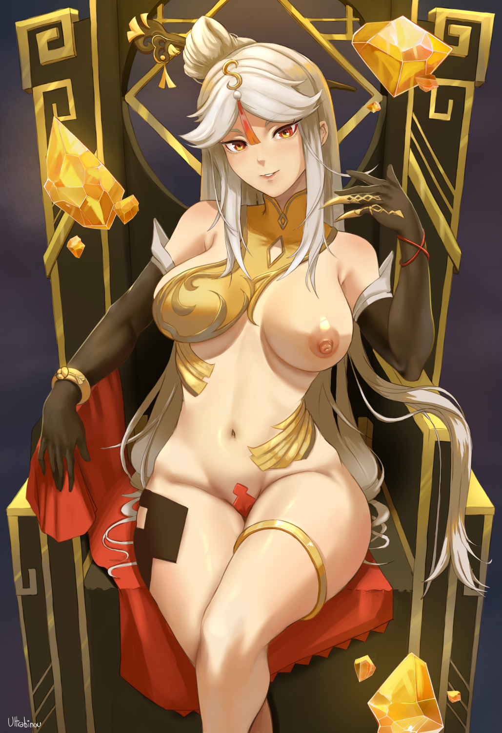 Sending your minions into the forbidden city, you make sure that the empress and the adventurer meet. You can't help but grin as they both near each other without knowing.