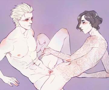 Scissor with him