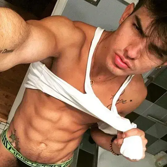 You show off your hard, hot body.