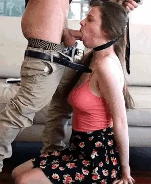 Choked blowjob
