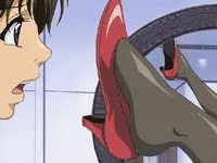 Give him a footjob