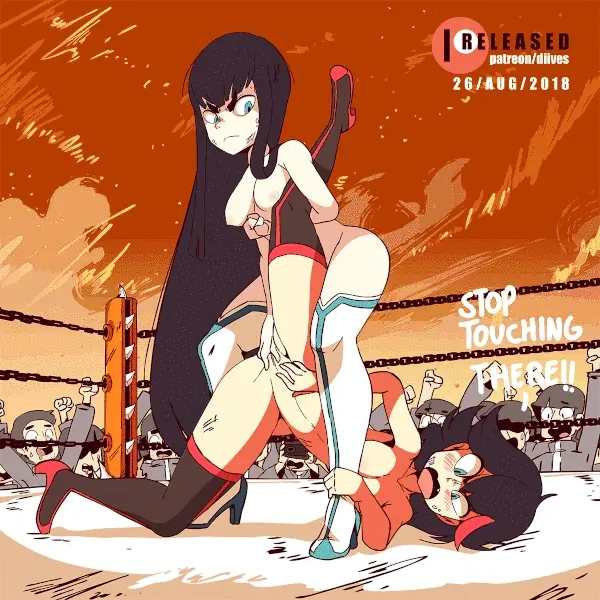You trap your opponent in a wrestling hold and begin to relentlessly finger her.