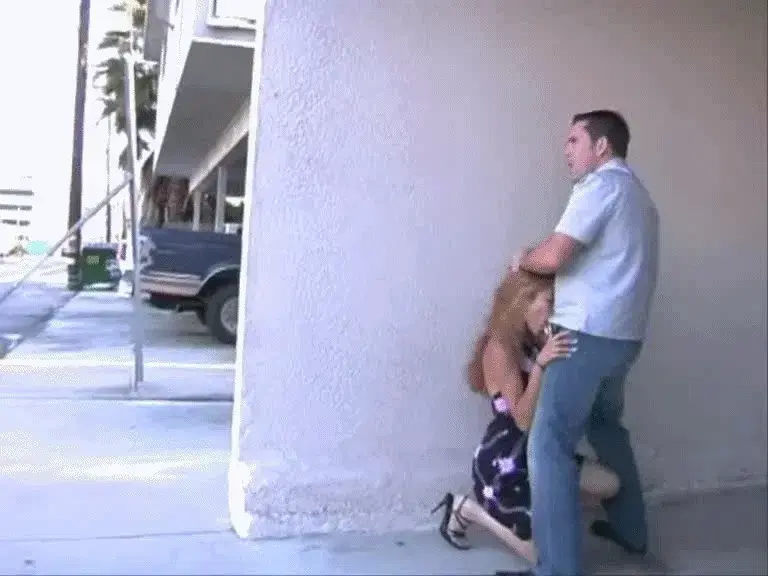 Blowjob in public