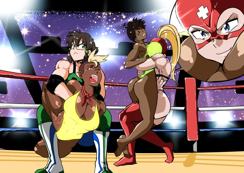 It’s obvious which team is stronger. You and your partner easily overwhelm your opponents, locking them in body-twisting submission holds.
