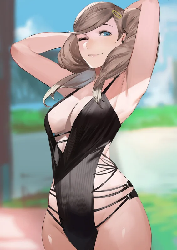 Swimsuit tease