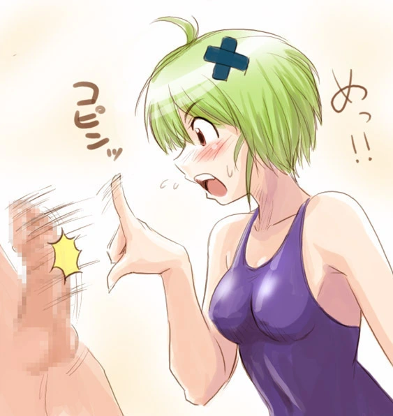 You tell her to flick the head of her penis hard.
