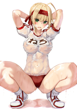 20 squats while stroking