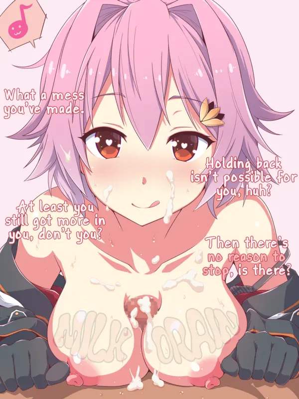 We're not going to stop after just an orgasm, are we?