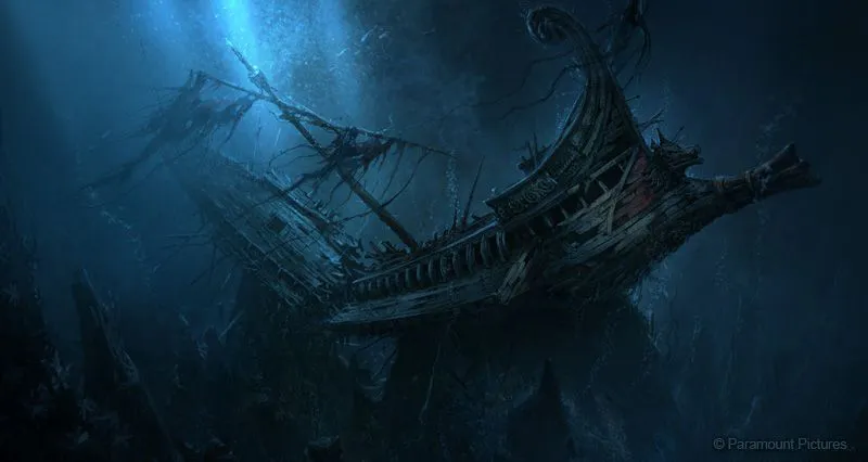 You heard of a giant shipwreck, broken and battered at the bottom of the sea. So you decide to invest in some diving gear and look for its treasure in its bowels.