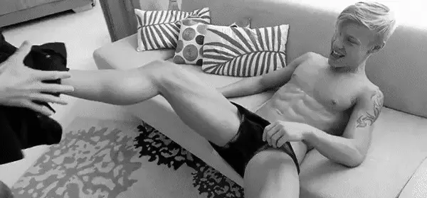 Take his pants off