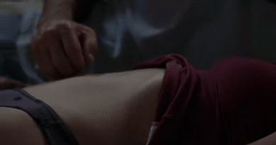 Tease her stomach 