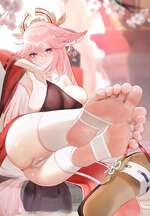 Lick her feet (Lowers your stats if successful)