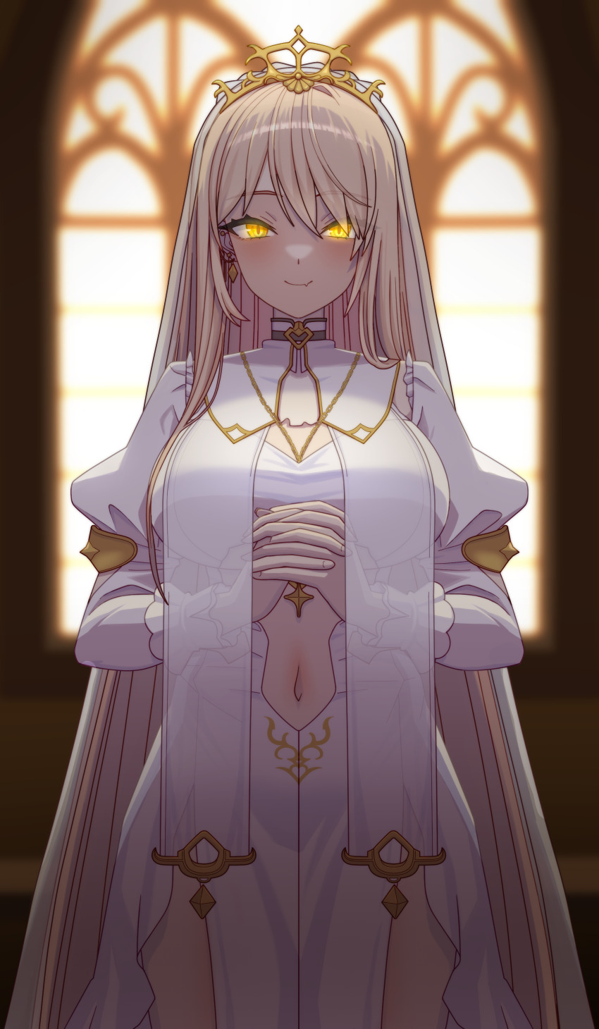 With a little trick, you managed to make the high priestess patiently wait in the oratory. And soon the foolish adventurer will arrive, and you hope they are better ready to repent.