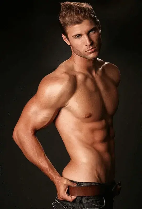 You decide to taunt your opponent by showing off your muscular abs~