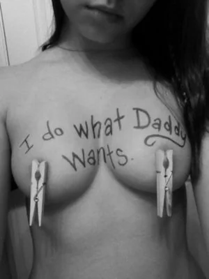 Make her write your name on her body, or whatever you want her to.