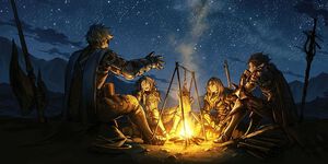 Descanso: acampar