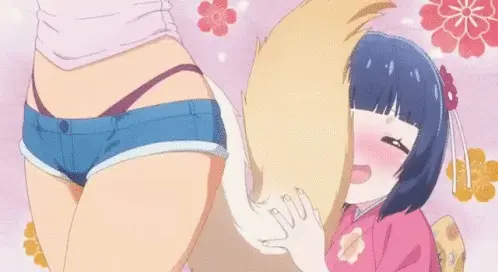 Stroke their tail