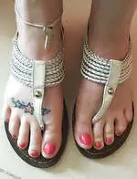 Keyholder foot tease