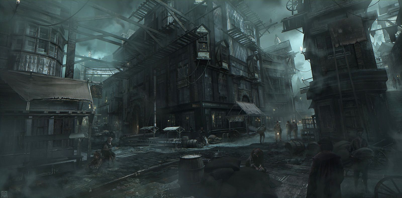 You travel into the shanty town, where dilapidated houses and narrow, winding alleys create a claustrophobic environment. And are those eyes watching your every move from the shadows...