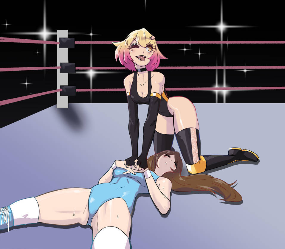 It’s a knockout! She can’t take any more, so you victoriously pose with her worn out body. 