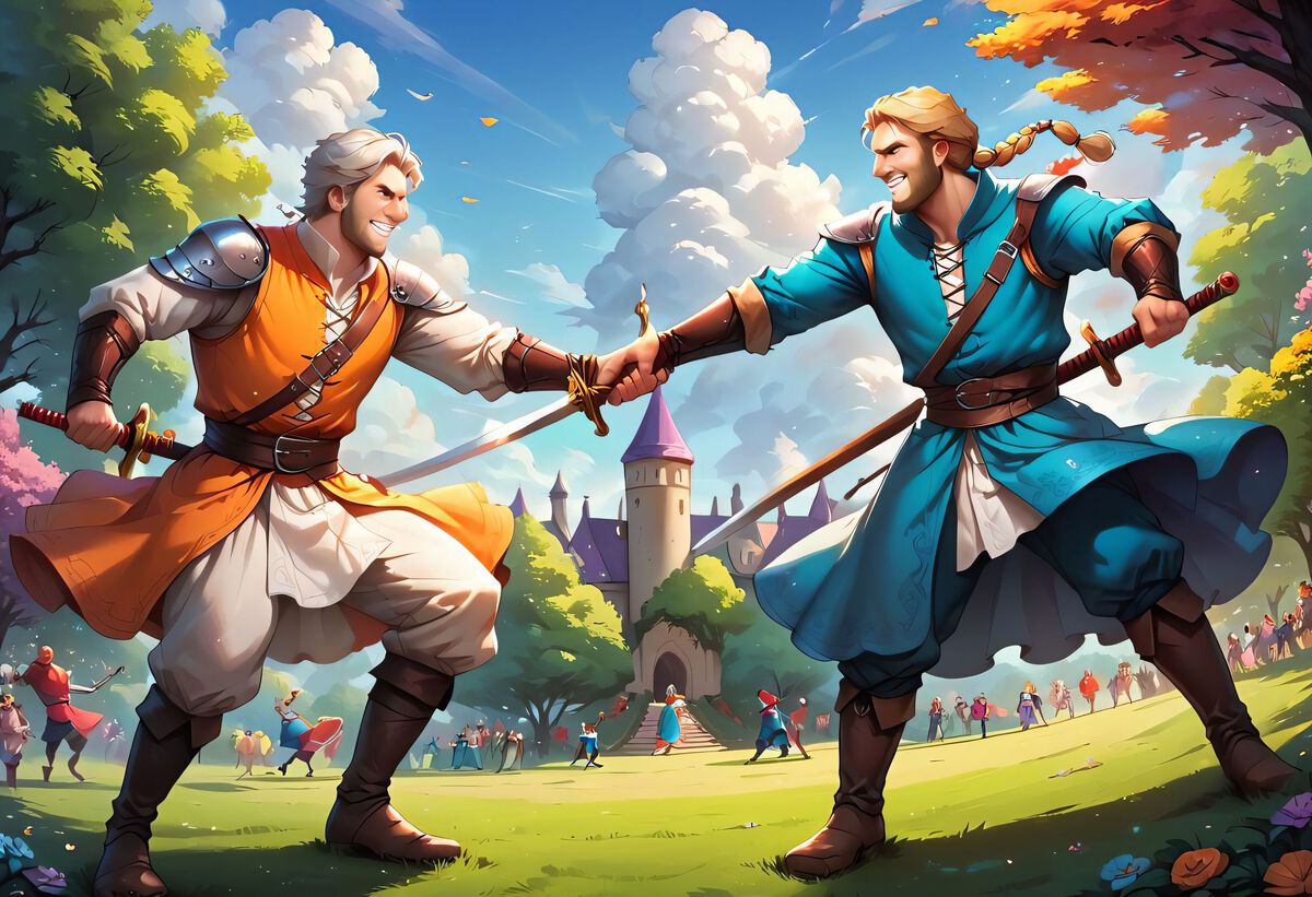 You go back to your friends for some training, ready to fight off all monsters who could come your way!
