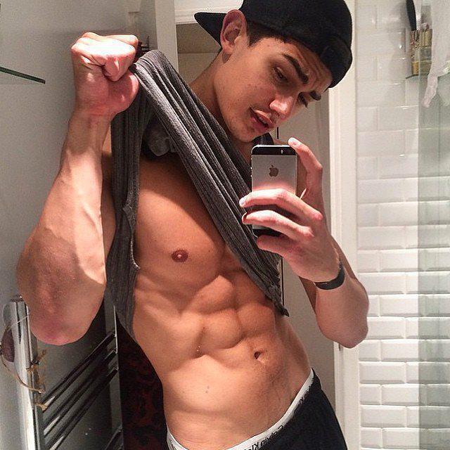 Send an abs selfie