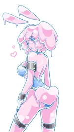 Wear a bunny suit as a slime.