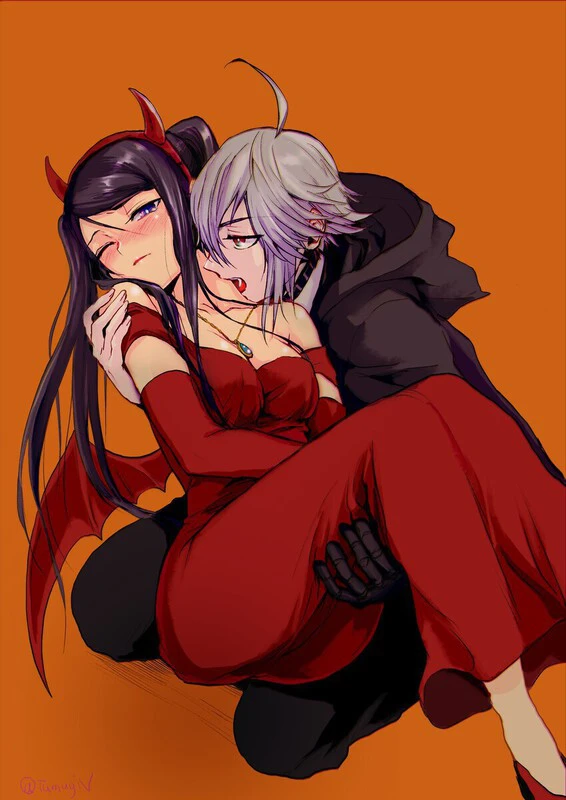 Sink your fangs into her neck