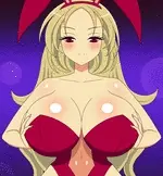 Massage breast through top