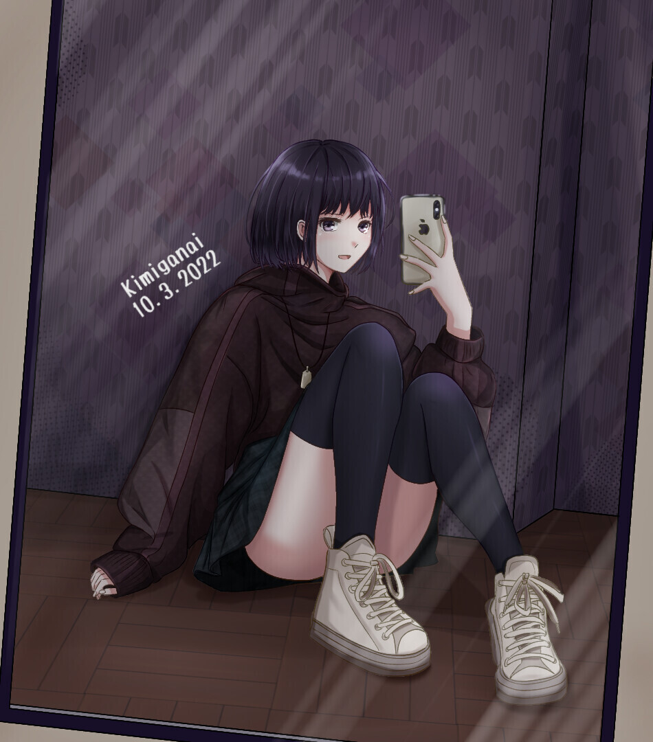 Take a selfie in the mirror