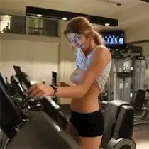 Gym Scene - Flash Tits