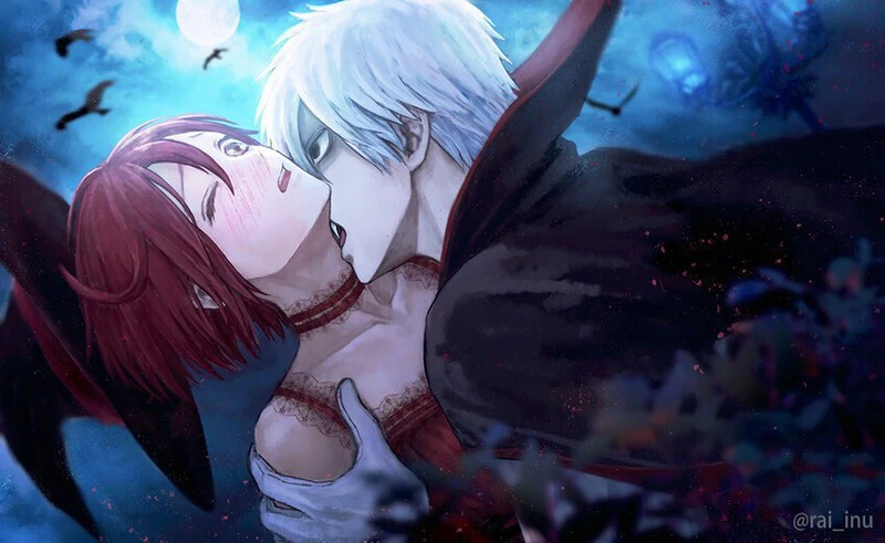 Sink your fangs into her neck