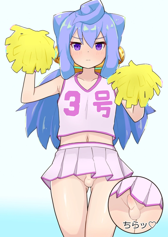 Crossdressing cheerleader!