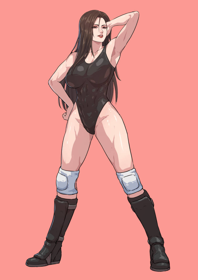You strut your stuff on the way to the ring, letting the crowd get a view of your hot, sexy body. 