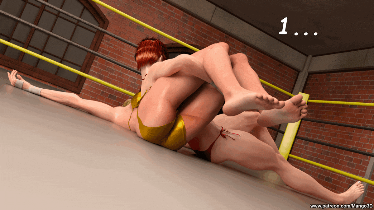 It’s a knockout! She can’t take any more, so you victoriously pose with her worn out body. 